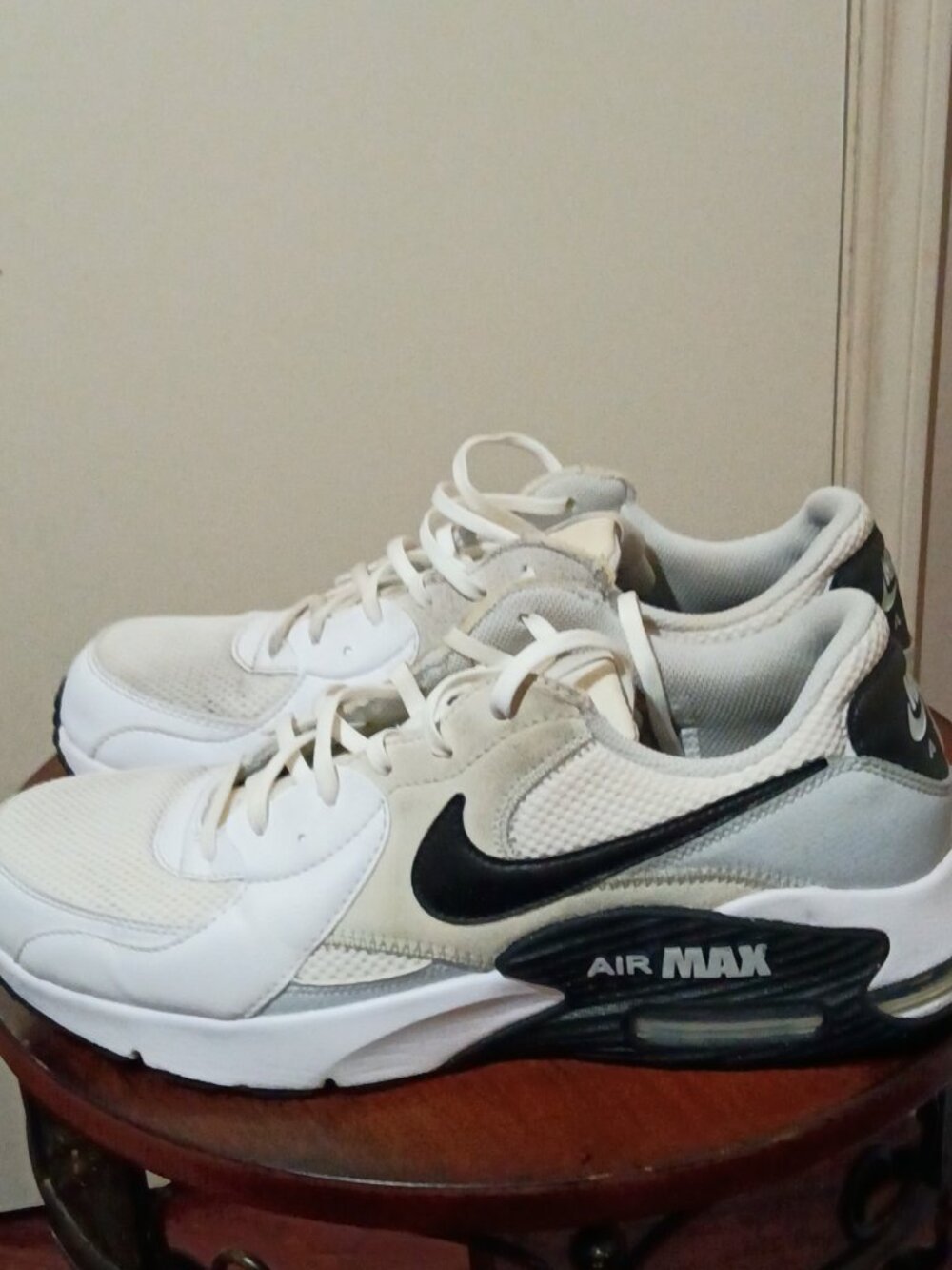 Nike Mens Air Max Excee FN7304-100 White Gray Black Sneakers Shoes Size 11 - Picture 9 of 13